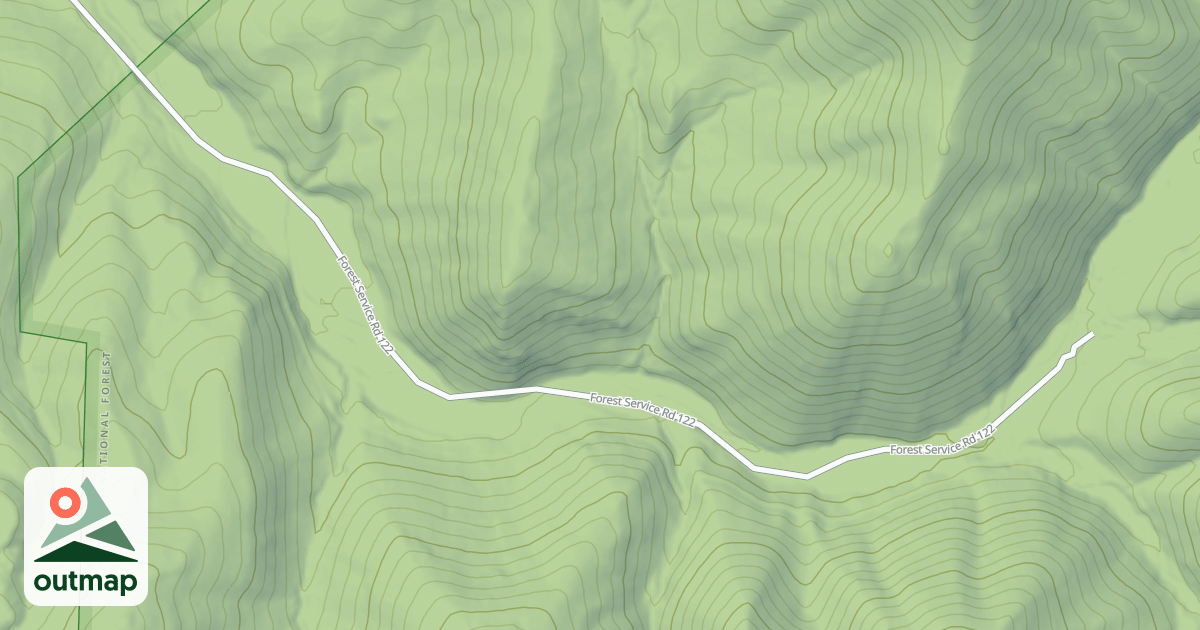 Map of GENTRY CREEK