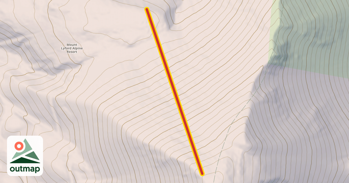 Map of Terako Rope Tow
