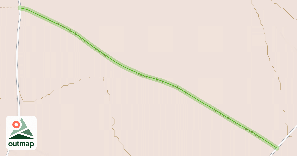 Map of Chemin de Montcorbon à la Maslerie