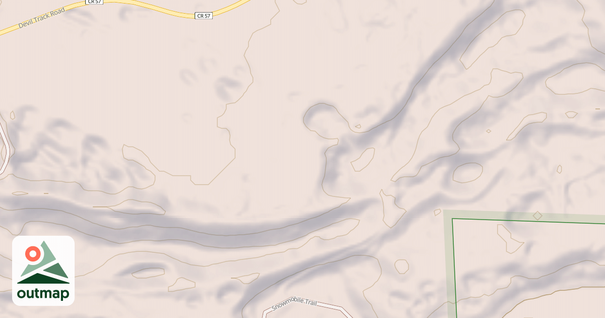 Map of DEVIL TRACK SPUR B