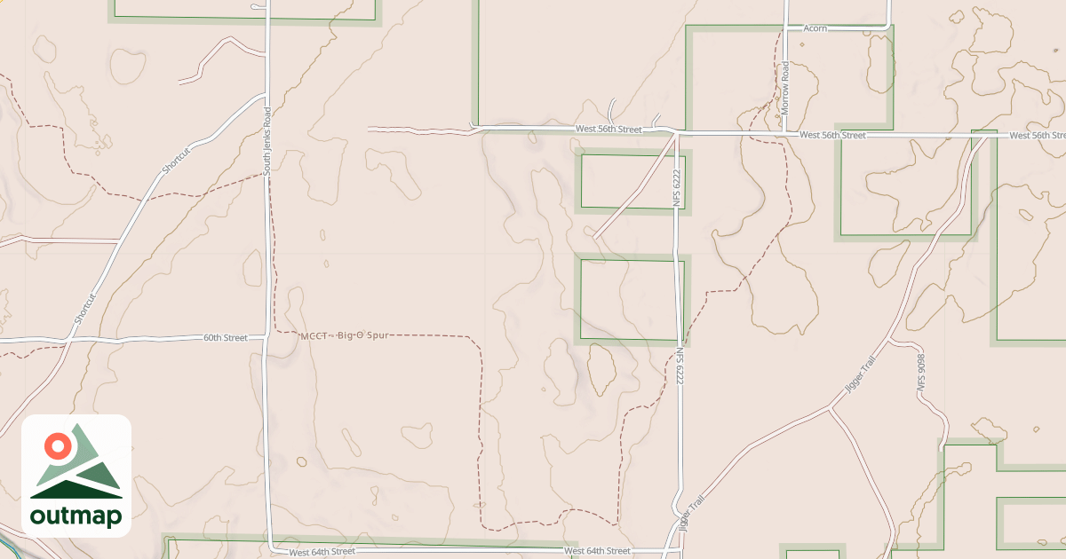 Map of Mcct - Big O Spur