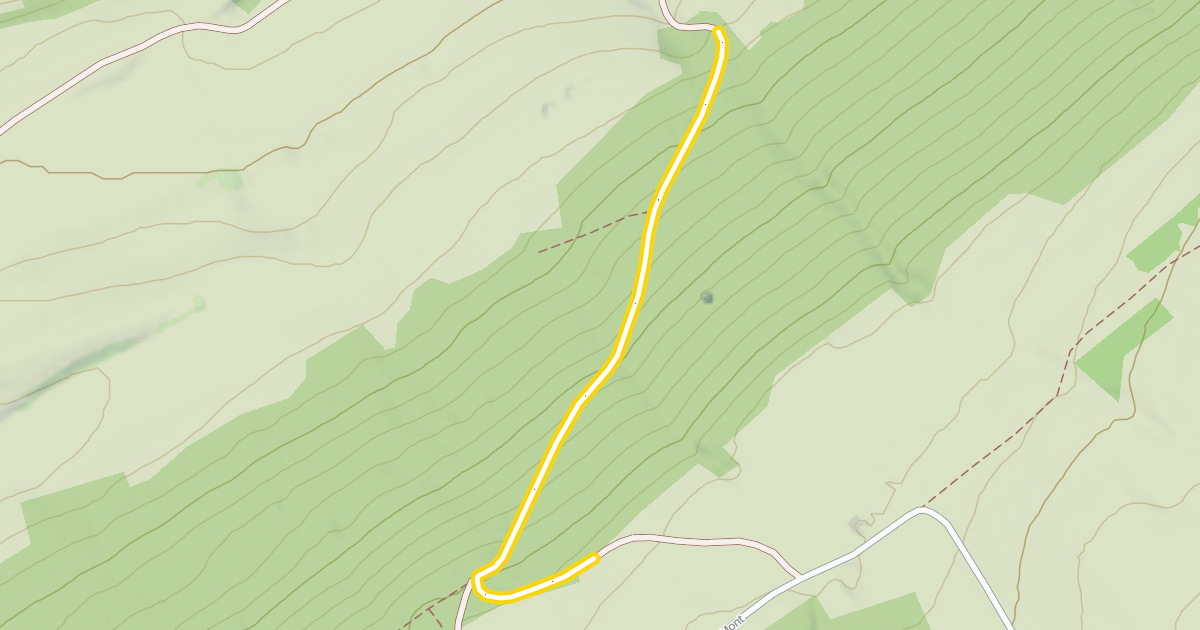 Map preview of Route des Verrières-de-Joux aux Monts Dessus