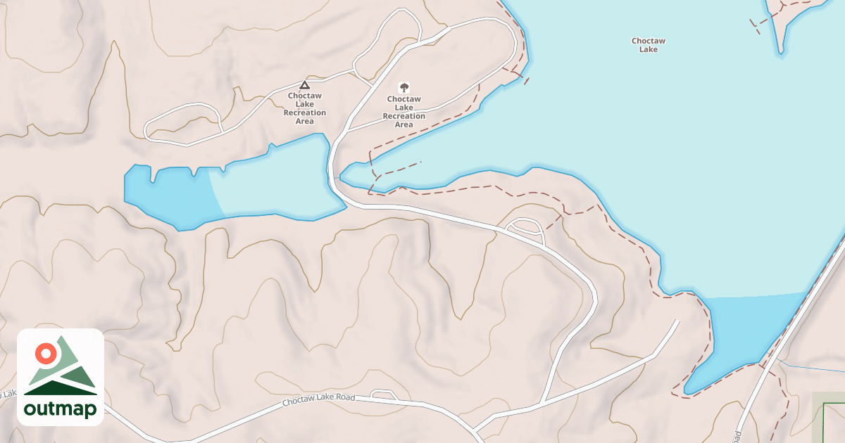 Map of CHOCTAW LAKE REC AREA