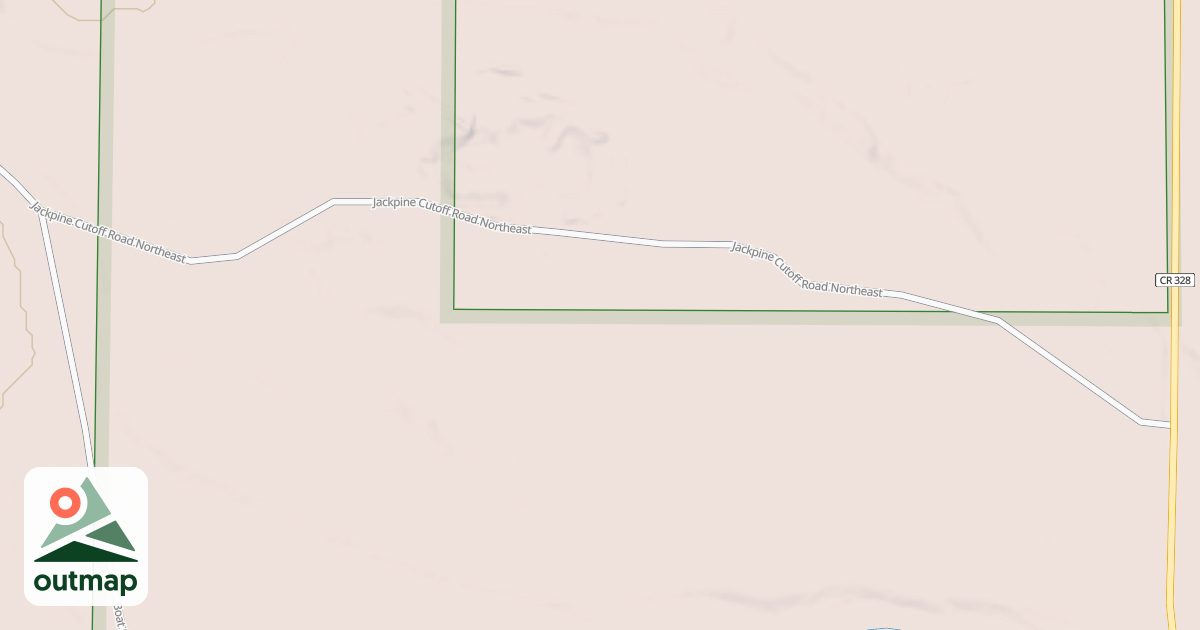 Map of JACKPINE CUTOFF ROAD NORTHEAST