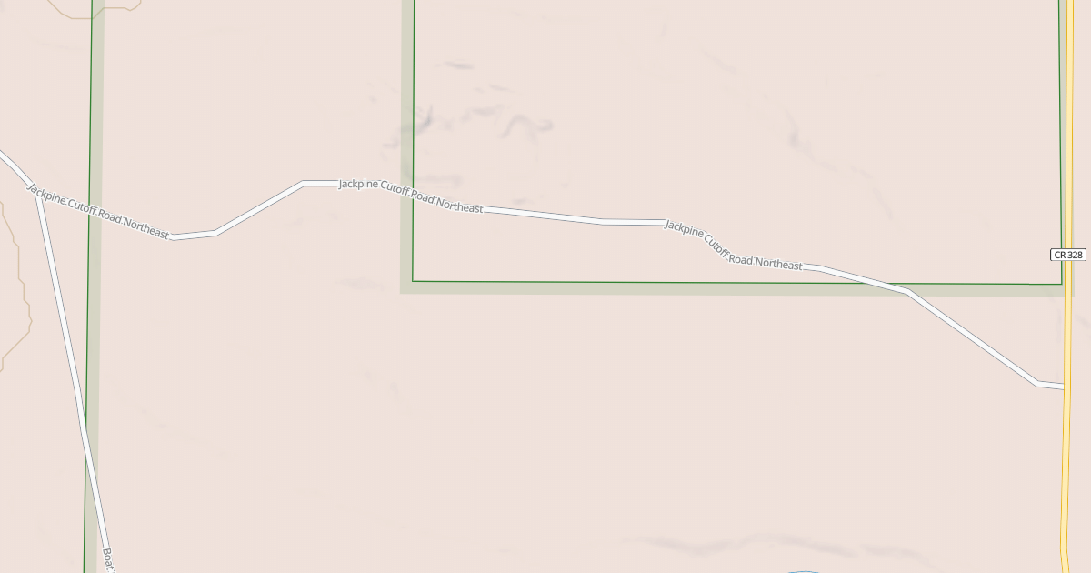 Map preview of JACKPINE CUTOFF ROAD NORTHEAST