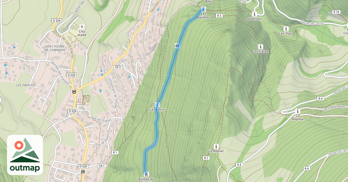 Map of Les Cotes