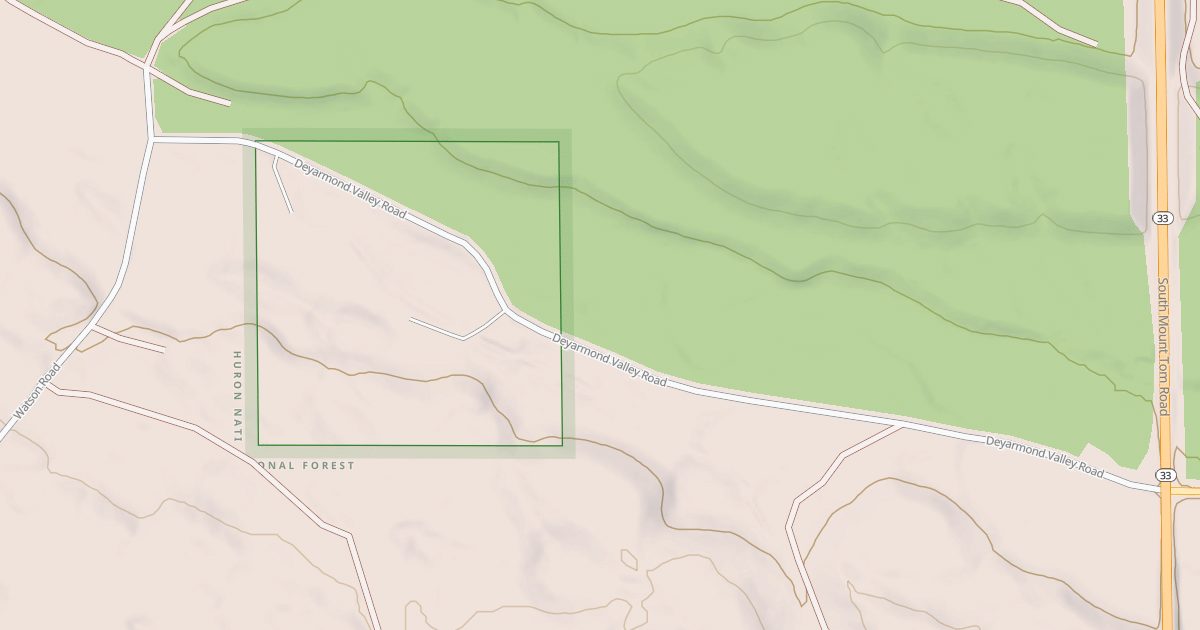 Map preview of DEYARMOND VALLEY