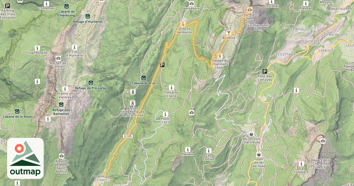 Map of Charmant Som — Pomarey