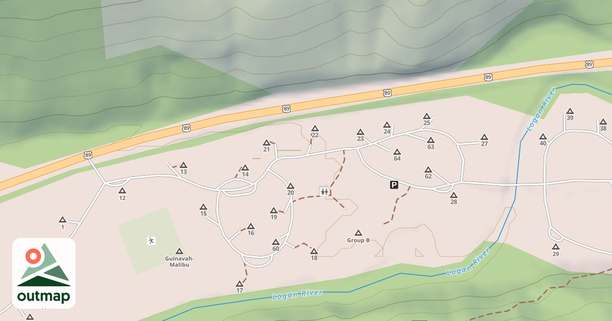 Map of GUINAVAH-MALIBU-D