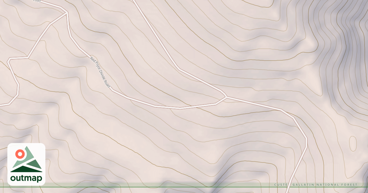 Map of RED PRYOR
