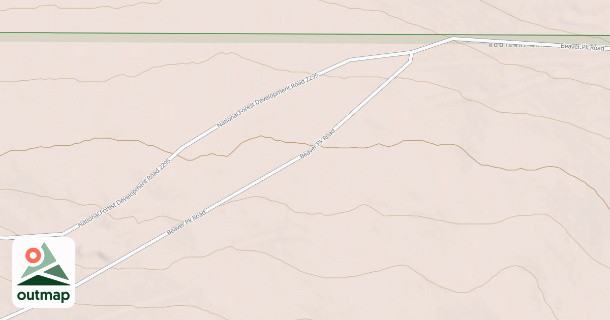 Map of BEAVER PEAK A