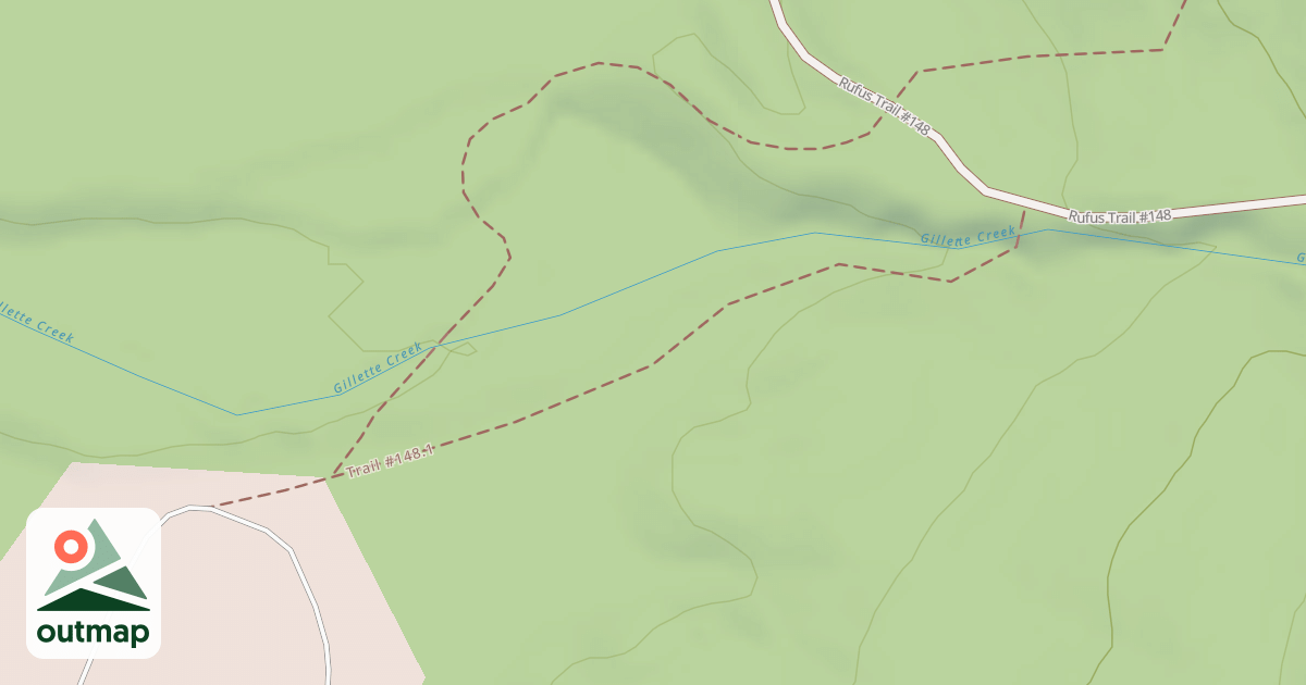 Map of Rufus Spur