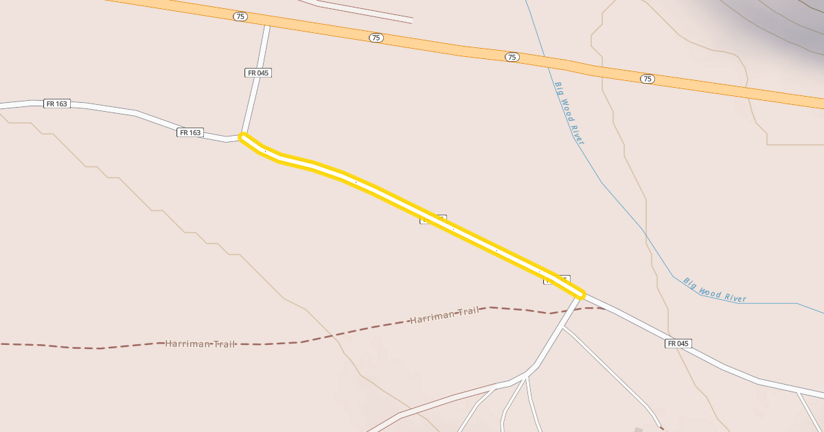 Map preview of North Easley Hot Springs Road