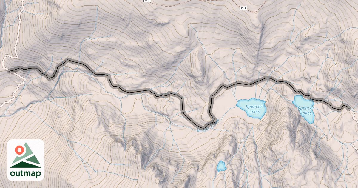 Map of Spencer Creek Trail
