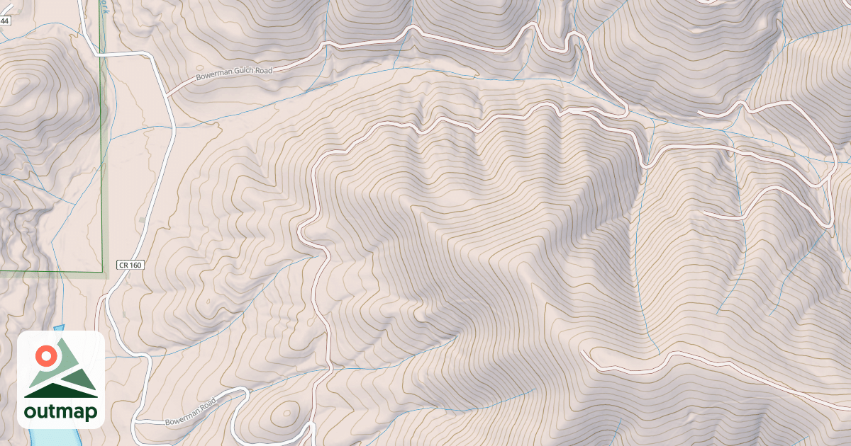 Map of BOWERMAN GULCH