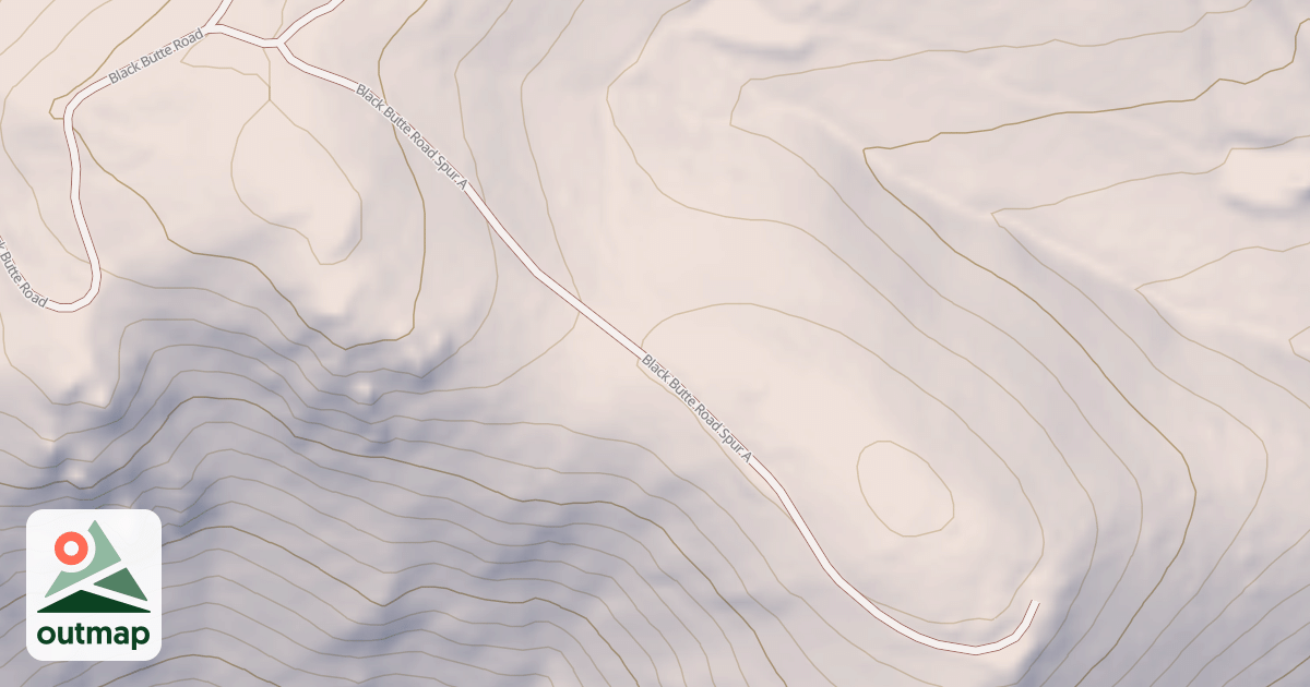 Map of BLACK BUTTE SPUR A