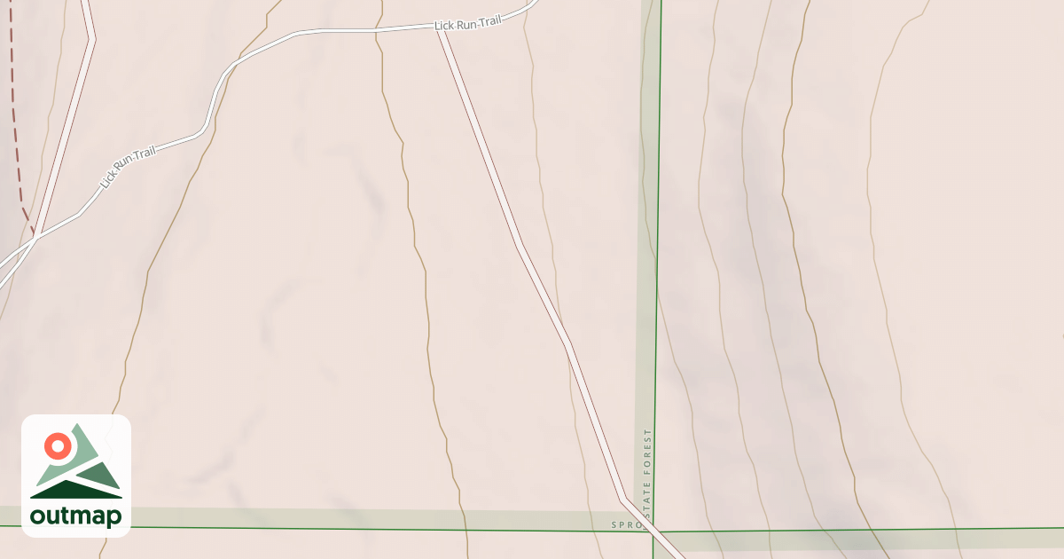 Map of Hyner Mountain Snowmobile Trails