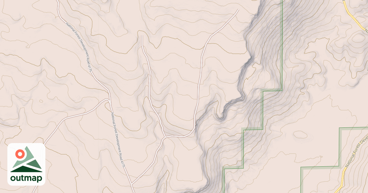 Map of USFS National Forest System Roads {00BF92F2-A6D0-4CD1-B315-D625E634868A}