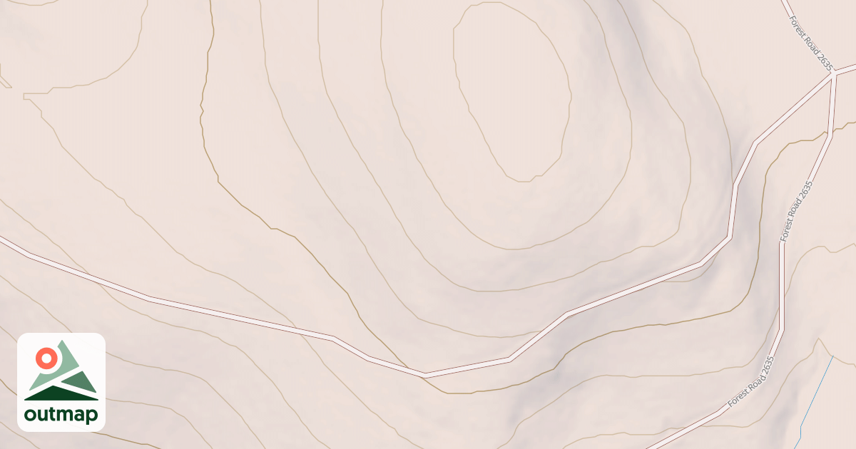 Map of N FORK BRIDGE CRK MAJOR L MRS