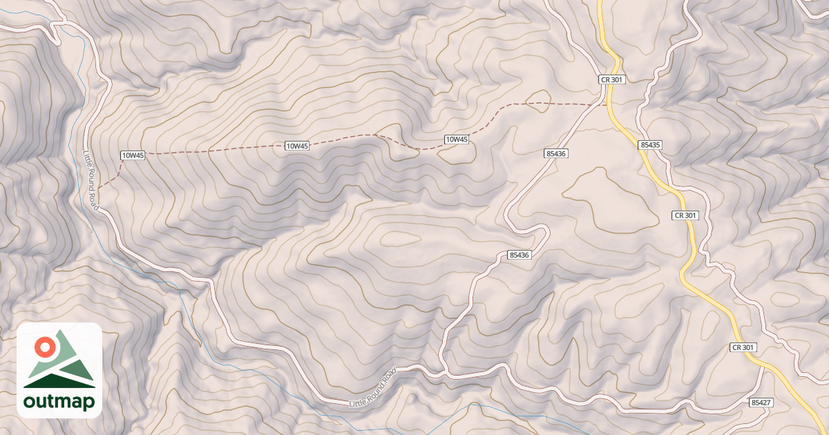 Map of LITTLE ROUND