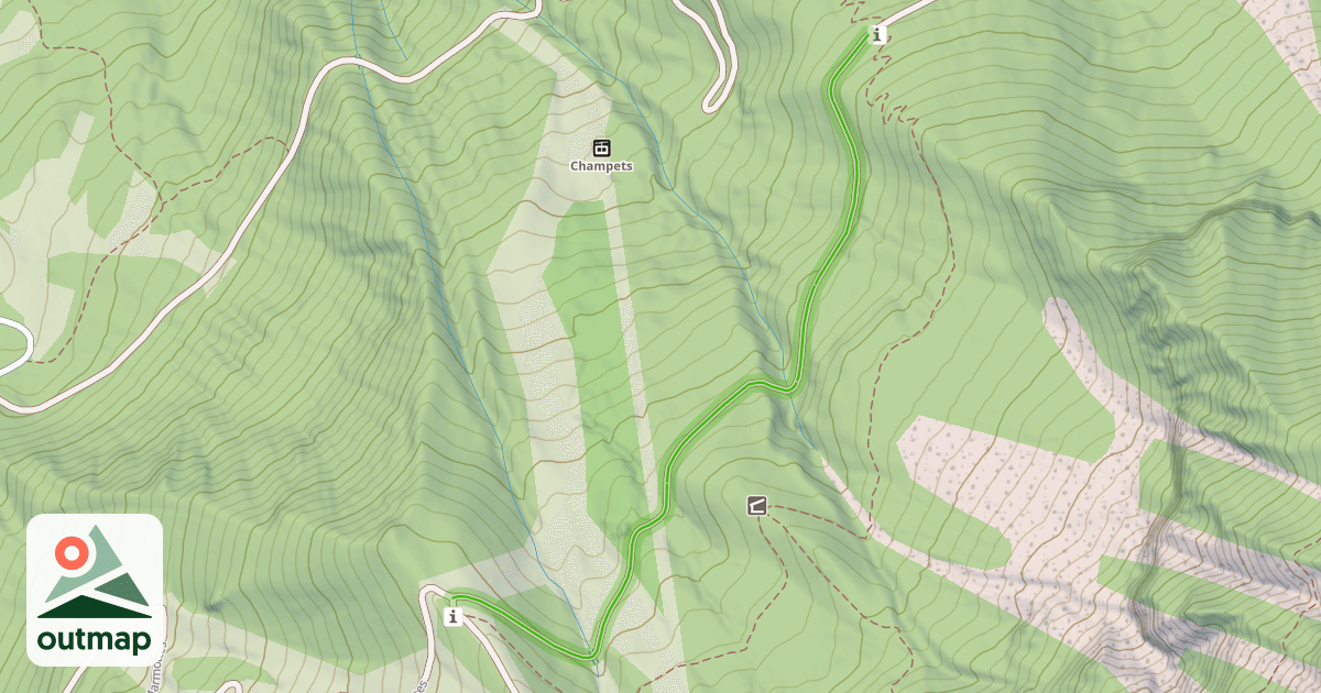 Map of Les Chamois