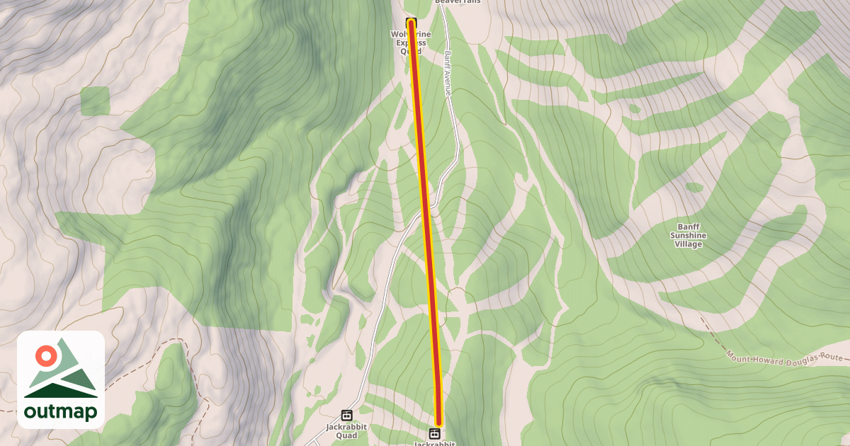 Map of Wolverine Express Quad