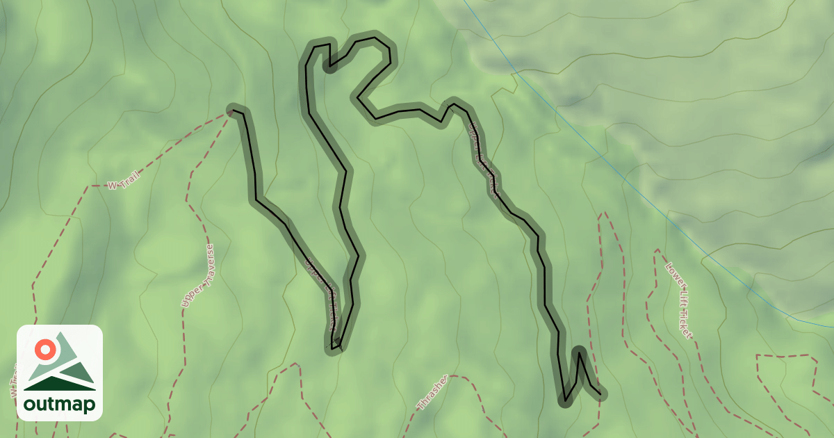 Map of Upper Lift Ticket