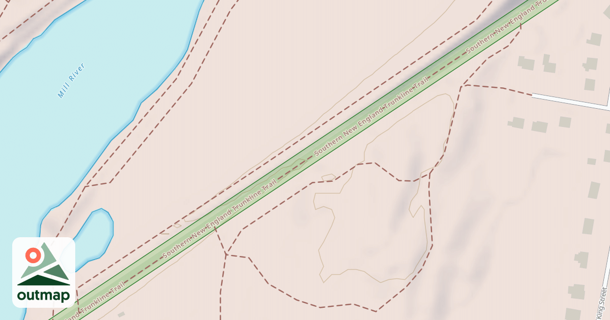 Map of Southern New England Trunkline Trail