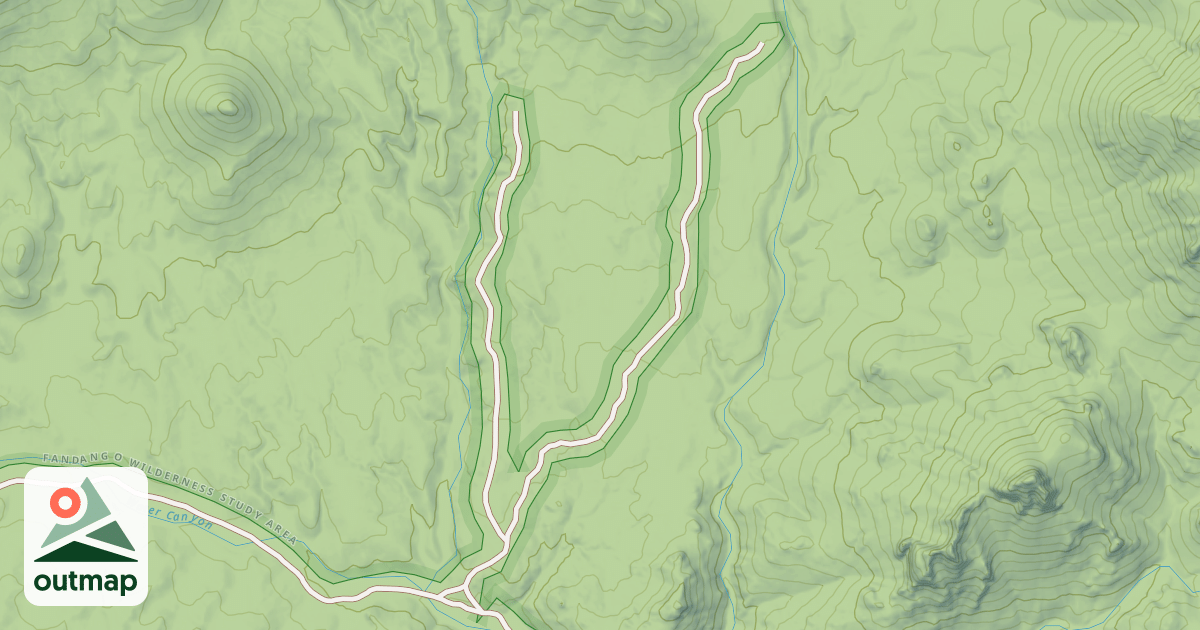 Map of FOURMILE SPUR A