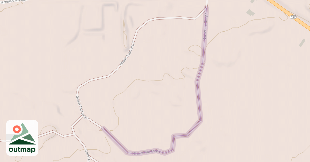 Map of Glasier Trail Loop 1