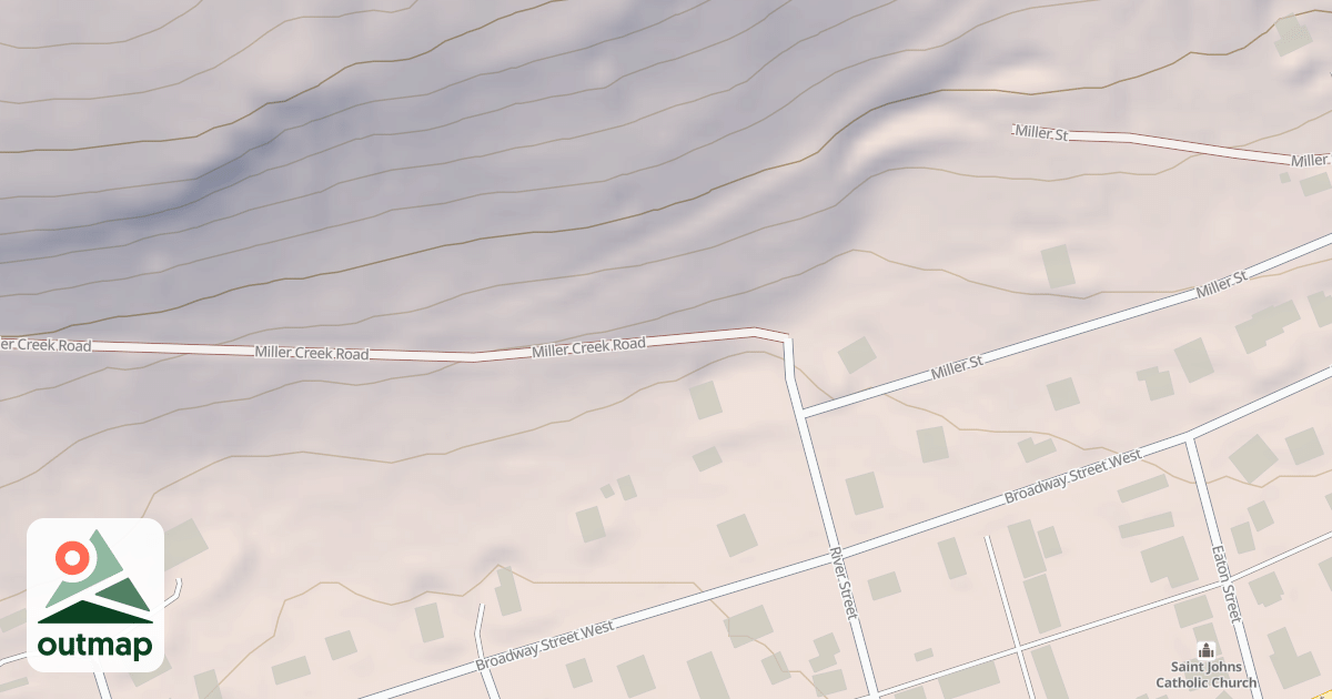 Map of MILLER CREEK