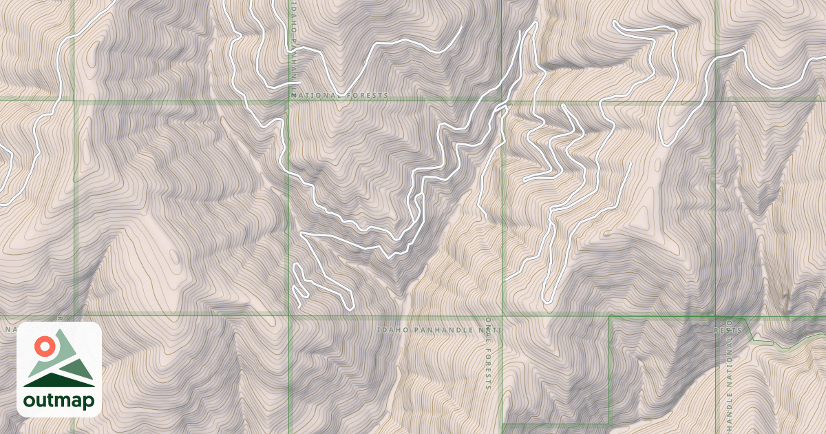 Map of HOODOO LITTLE NORTH FORK