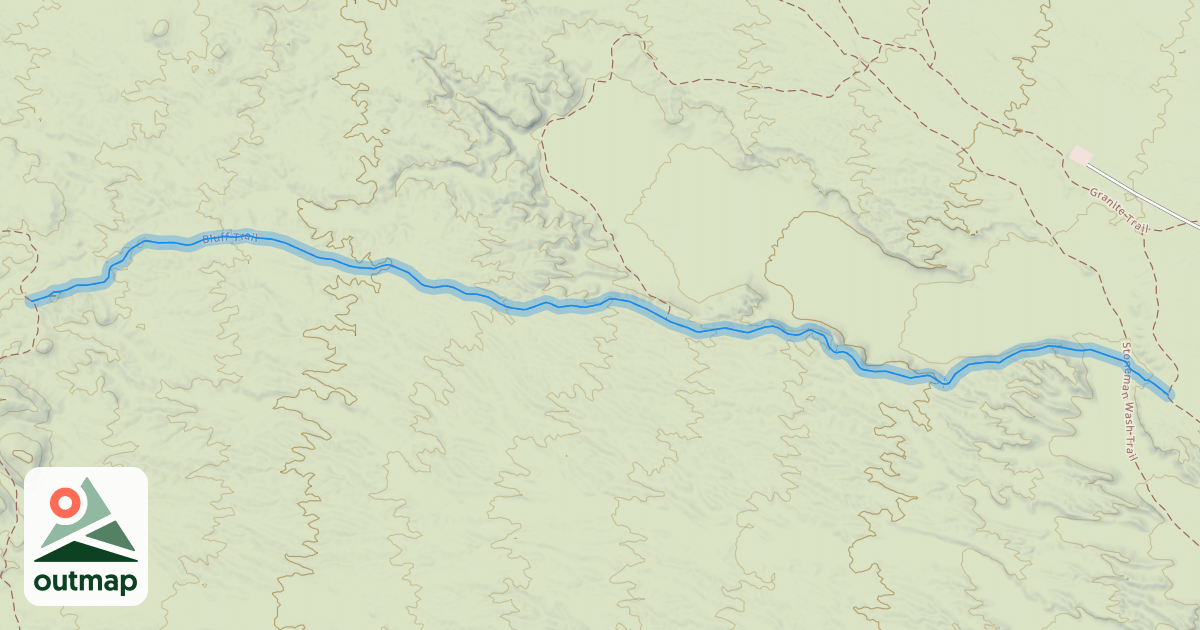 Map of Bluff Trail