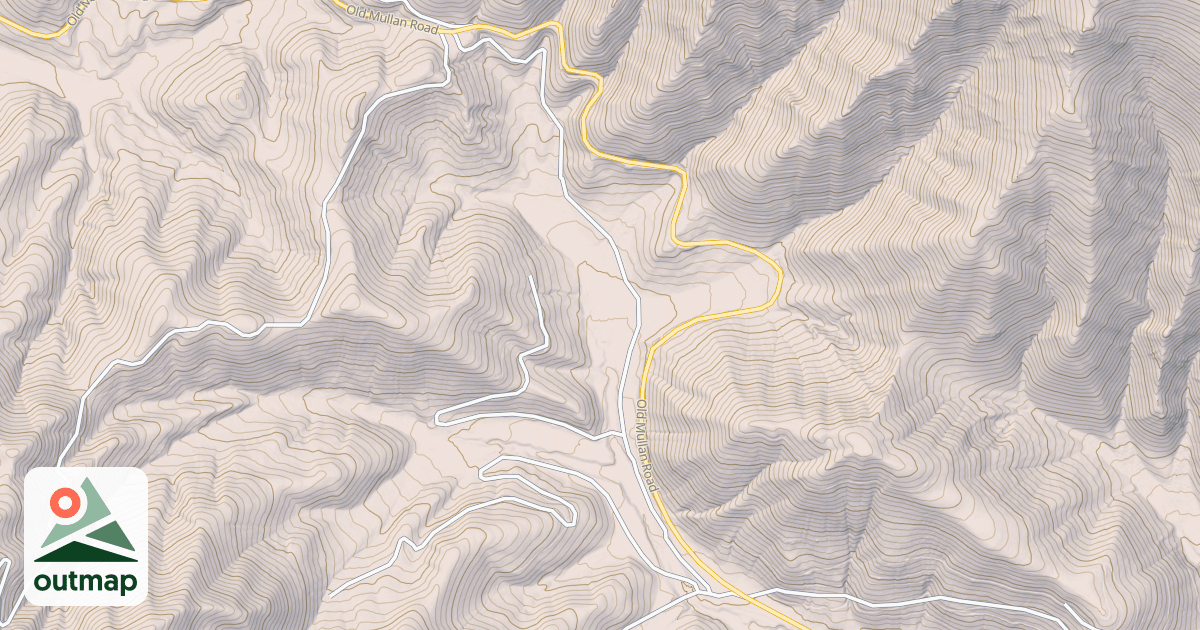 Map of MULLAN ROAD