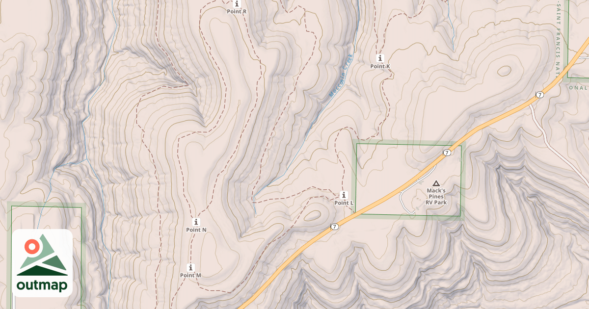 Map of MG BLACK OAK RIDGE SPUR SOUTH