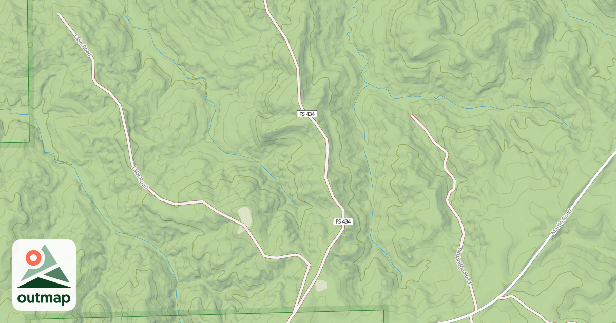Map of GULLY CURVE (T)