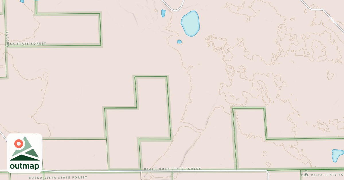 Map of BAUMGARTNER LAKE