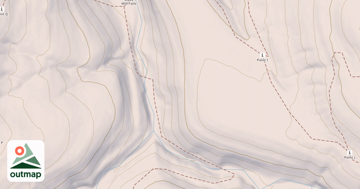 Map of Mg Stave Mill Falls