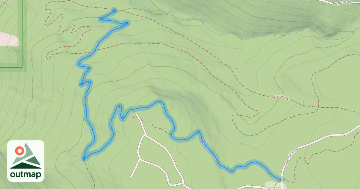 Map of Erika's Trail