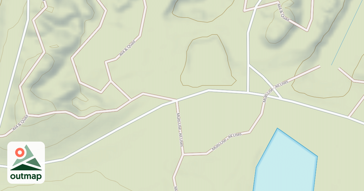 Map of Interlake State Recreation Area Trails