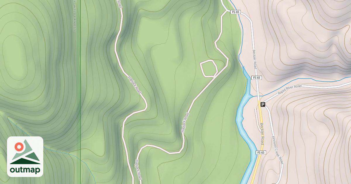 Map of 2709 FLAPJACK