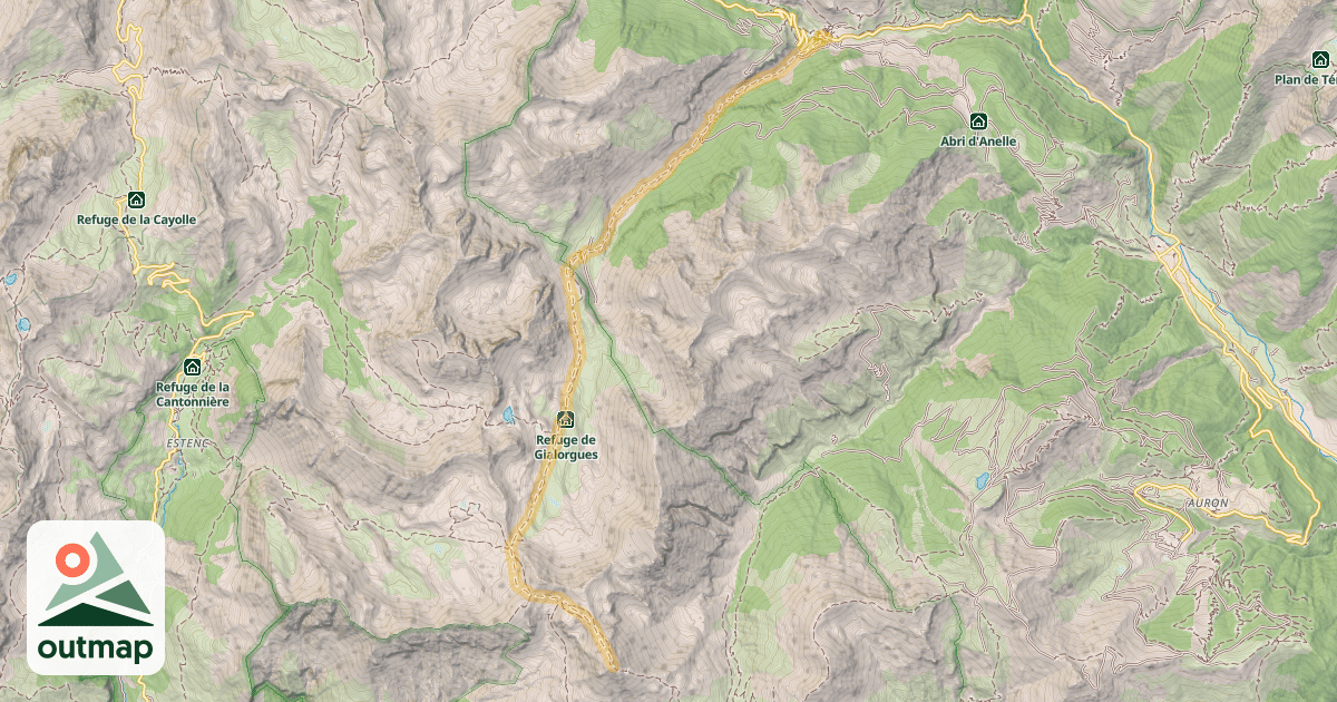 Map of Cime de Pal — Saint-Dalmas-le-Selvage