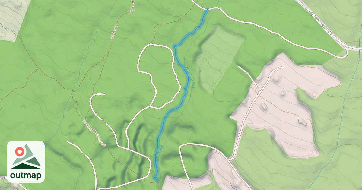 Map of Clack Creek Ridge