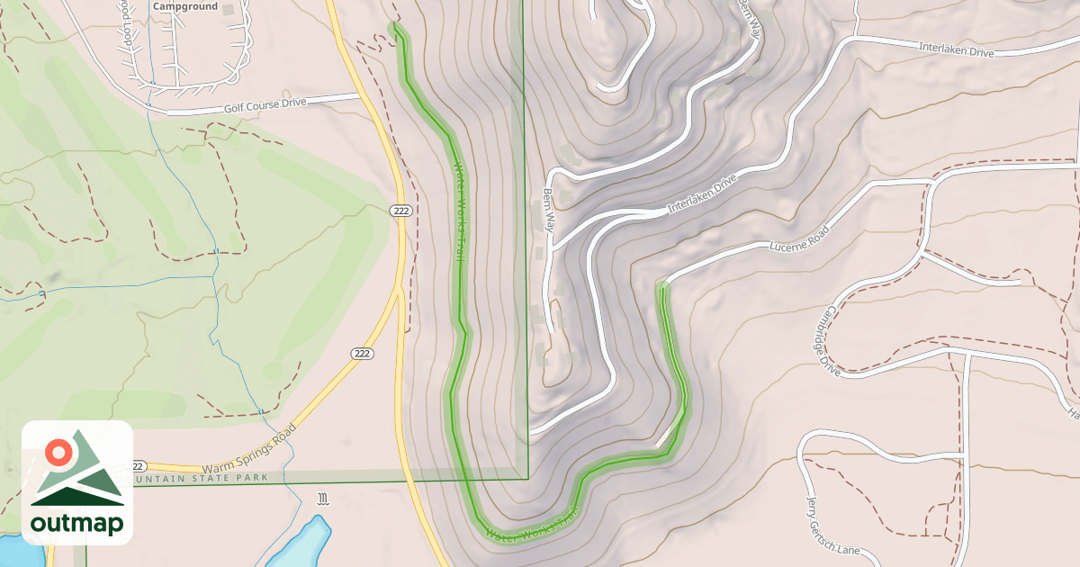 Map of Water Works Trail