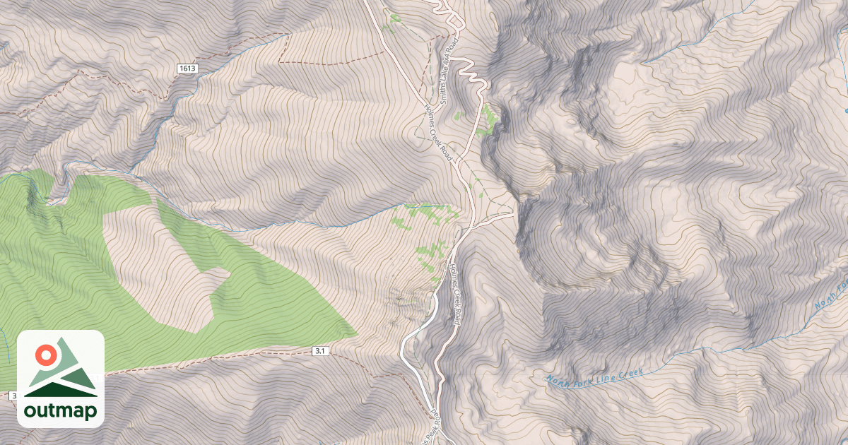 Map of HOLMES CREEK
