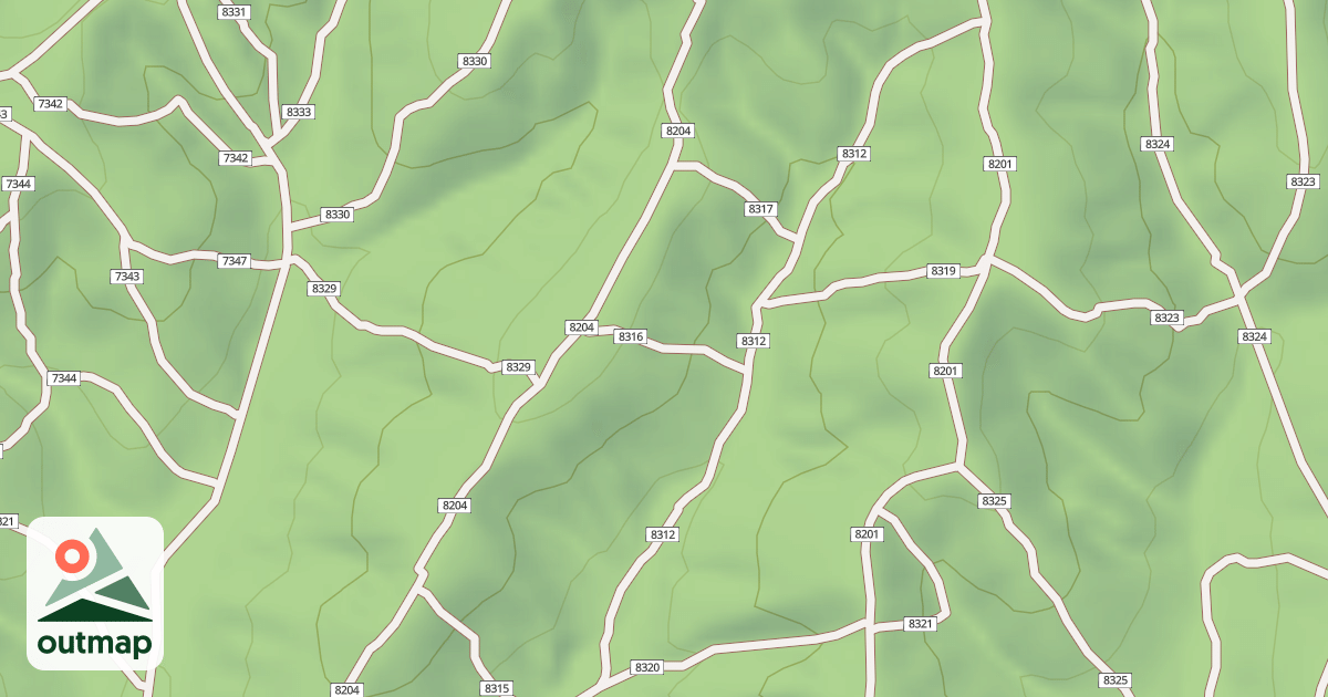 Map of USFS Motor Vehicle Use Map Trails 19042