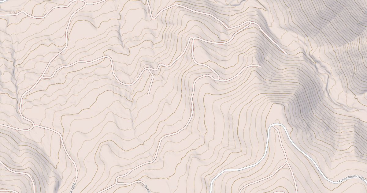 Map preview of USFS National Forest System Roads {8327C4D6-4BFF-4F3D-A182-846FEB270844}