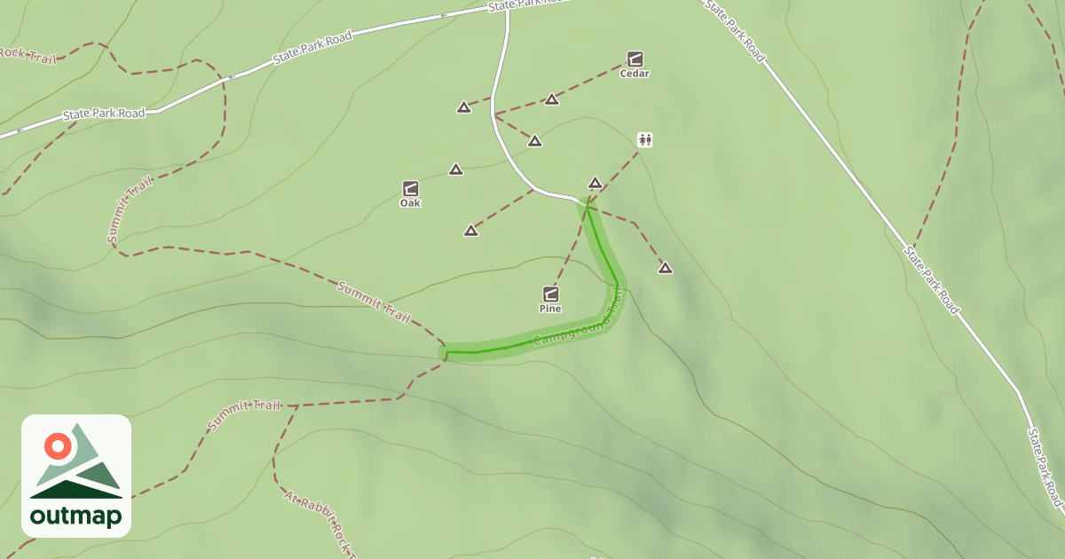 Map of Campground Trail