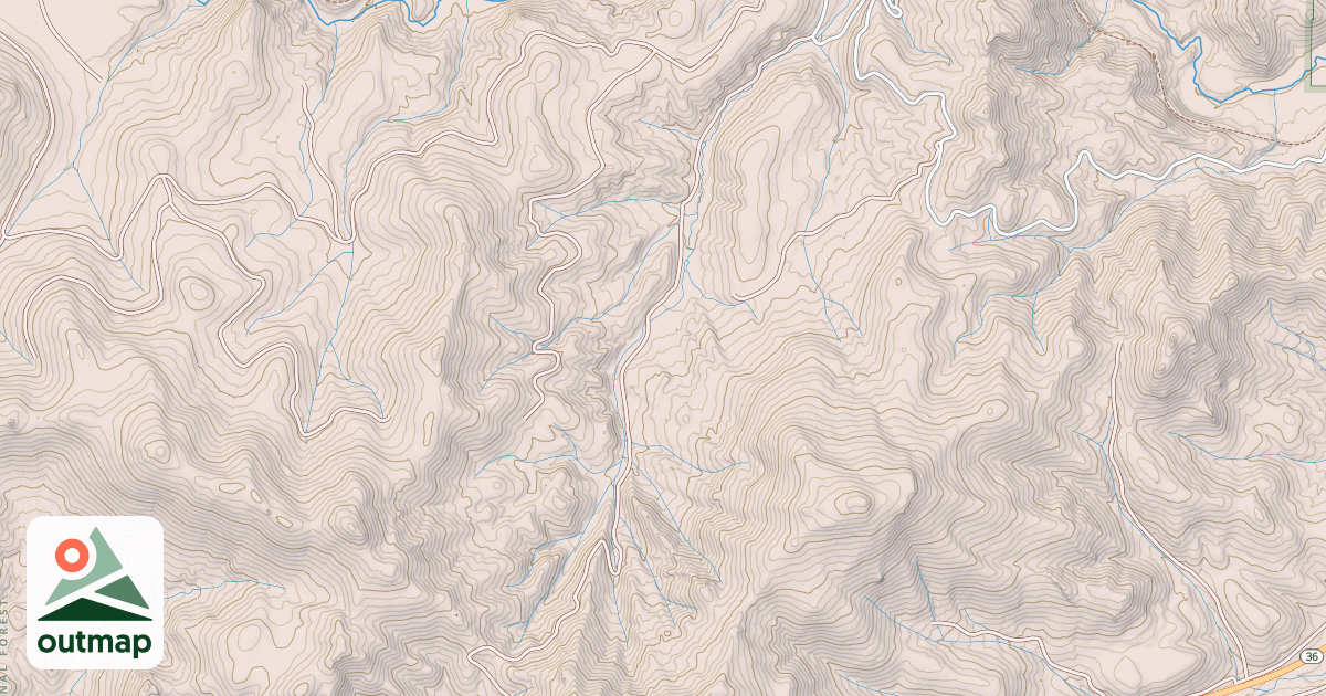 Map of CRAZY HARRY GULCH