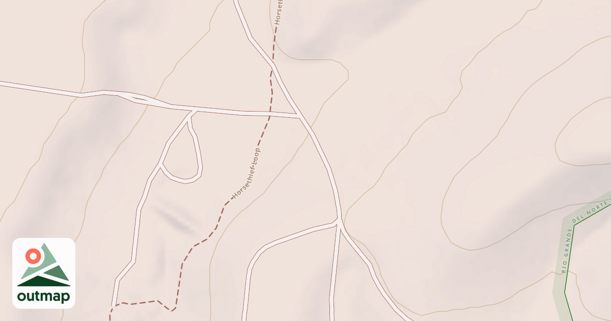 Map of East Rim Trail - South